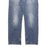 CARHARTT Mens Regular Fit Blue Denim Jeans W36 L30 Classic Cotton Blend Zip