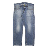 CARHARTT Mens Regular Fit Blue Denim Jeans W36 L30 Classic Cotton Blend Zip