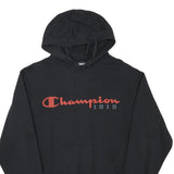 CHAMPION Mens Black Hoodie S Cotton Blend Pullover Hoodie Casual Fashion