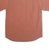 WIND RIVER Mens Rust Orange Cotton Short Sleeve Shirt M Casual Button Pocket
