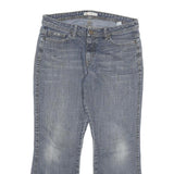 LEE Womens Regular Fit Blue Denim Straight Jeans W32 L26 Classic Cotton Blend