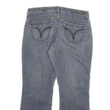 LEE Womens Regular Fit Blue Denim Straight Jeans W32 L26 Classic Cotton Blend