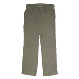 NORDIC NATURE Womens Polyester Blend Relaxed Khaki Straight Trousers W32 L31