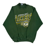Made In USA Green Bay Packers Logo Athletics Nfl Sweatshirt - XL Green Cotton