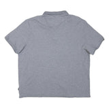 CALVIN KLEIN Mens Grey Short Sleeve Plain 2XL Cotton Blend Polo Shirt