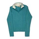 Ralph Lauren 1/4 Zip - Medium Blue Cotton