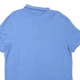 CALVIN KLEIN Mens Blue Short Sleeve Logo XL Cotton Blend Polo Shirt