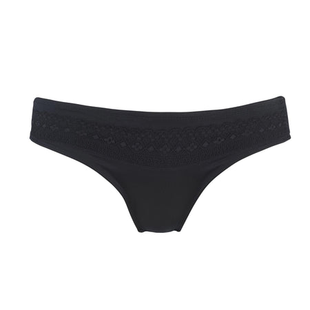 Champagne - Silk & Organic Cotton Brief in Black