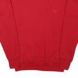 Mens Red Crew Neck Sweatshirt XS USA Olympic Logo Cotton Blend Pullover