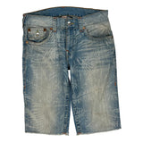 True Religion Denim Shorts - 31W 11L Light Wash Denim