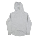 NIKE Womens Grey Hoodie S Cotton Blend Zip Up Lightweight Sweatshirt