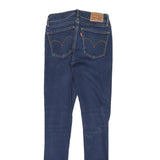 LEVI'S 710 Womens Slim Blue Denim Medium W24 L29 Skinny Zip Jeans