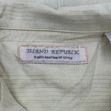 Banana Republic Short Sleeve Shirt - XL Yellow Silk