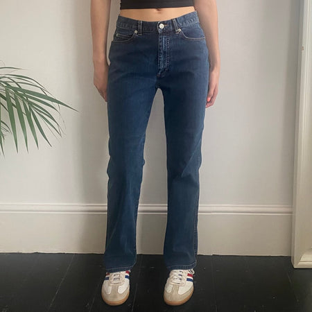 Calvin Klein Jeans - 28W UK 8 Blue Cotton