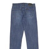LEE Mens Jeans Blue Regular Straight Denim Medium W32 L34 Classic Zip Pockets
