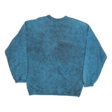 SUNSHINE Mens Blue Undersea World Crew Neck XL Cotton Blend Sweatshirt
