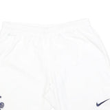 NIKE Mens White Sports Casual Shorts XL W34 Polyester Blend Breathable Fit