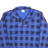 SNOWMASSY Mens Blue & Black Patterned Pullover Jumper Crew Neck XL Polyester