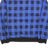 SNOWMASSY Mens Blue & Black Patterned Pullover Jumper Crew Neck XL Polyester