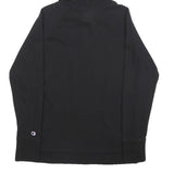 CHAMPION Mens Black Hoodie S Cotton Blend Pullover Classic Logo Sweatshirt
