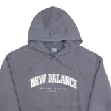 NEW BALANCE Womens Grey Running & Fitness Club Pullover Hoodie M