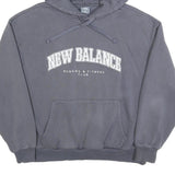 NEW BALANCE Womens Grey Running & Fitness Club Pullover Hoodie M