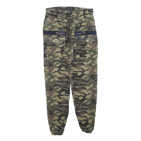 OTANIK DENIM Boys Cotton Blend Camouflage Regular Tapered Trousers W28 L26
