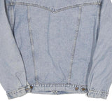 WRANGLER Mens Blue Denim Button Jacket L Cotton Blend Classic Fit Casual
