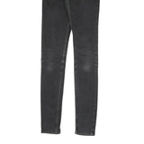 LEVI'S Womens Slim Fit Black Skinny Denim Jeans Cotton Blend W24 L29 Zip