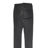 LEVI'S Womens Slim Fit Black Skinny Denim Jeans Cotton Blend W24 L29 Zip