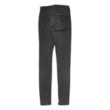 LEVI'S Womens Slim Fit Black Skinny Denim Jeans Cotton Blend W24 L29 Zip