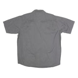 WRANGLER Mens Grey Cotton Blend Shirt L Casual Button Pocket Workwear