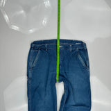 Dungaree Fit Carhartt Double Knee Carpenter Pants - 36W 32L Blue Cotton