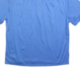 LAVELLI Womens Blue Short Sleeve Plain Polo Shirt M Cotton Casual Basic