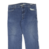 DICKIES Mens Regular Fit Blue Denim Jeans W38 L30 Workwear Zip Closure