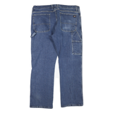 DICKIES Mens Regular Fit Blue Denim Jeans W38 L30 Workwear Zip Closure