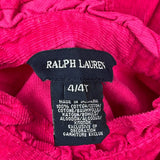 Age 4 Ralph Lauren Dress - XS Red Cotton