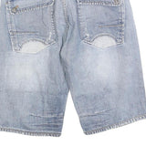 BLEND Mens Denim Blue Cotton Blend Casual Shorts M W32 Stylish Summer Wear