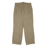 MAC Mens Cotton Blend Beige Relaxed Straight Trousers W33 L31 Casual Utility Zip