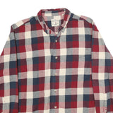 RED HEAD Mens Red & Blue Checked Shirt XL Casual Cotton Long Sleeve