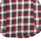 RED HEAD Mens Red & Blue Checked Shirt XL Casual Cotton Long Sleeve