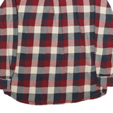 RED HEAD Mens Red & Blue Checked Shirt XL Casual Cotton Long Sleeve