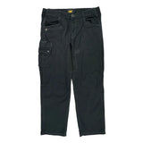 Cat Cargo Pants - 35W 30L Black Cotton Blend