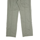 INDIGO Womens Cotton Blend Khaki Regular Straight Trousers W32 L31 Casual