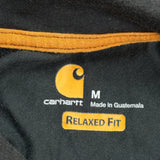 Carhartt Polo Shirt - Medium Black Cotton