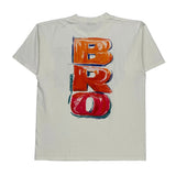 Colorful Brush Stroke Um And Bro Text Umbro Graphic T-Shirt - XL White Cotton