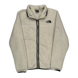 The North Face Fleece Jacket - Medium Cream Polyester