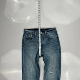 501 Levis Jeans - 26W US 2 Acid Wash Cotton