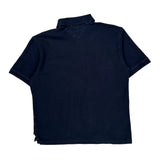 Tommy Hilfiger Argyle Polo Shirt - Large Navy Cotton