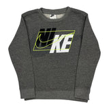 Age 6-7 Nike Sweatshirt - Large Gray Cotton Blend